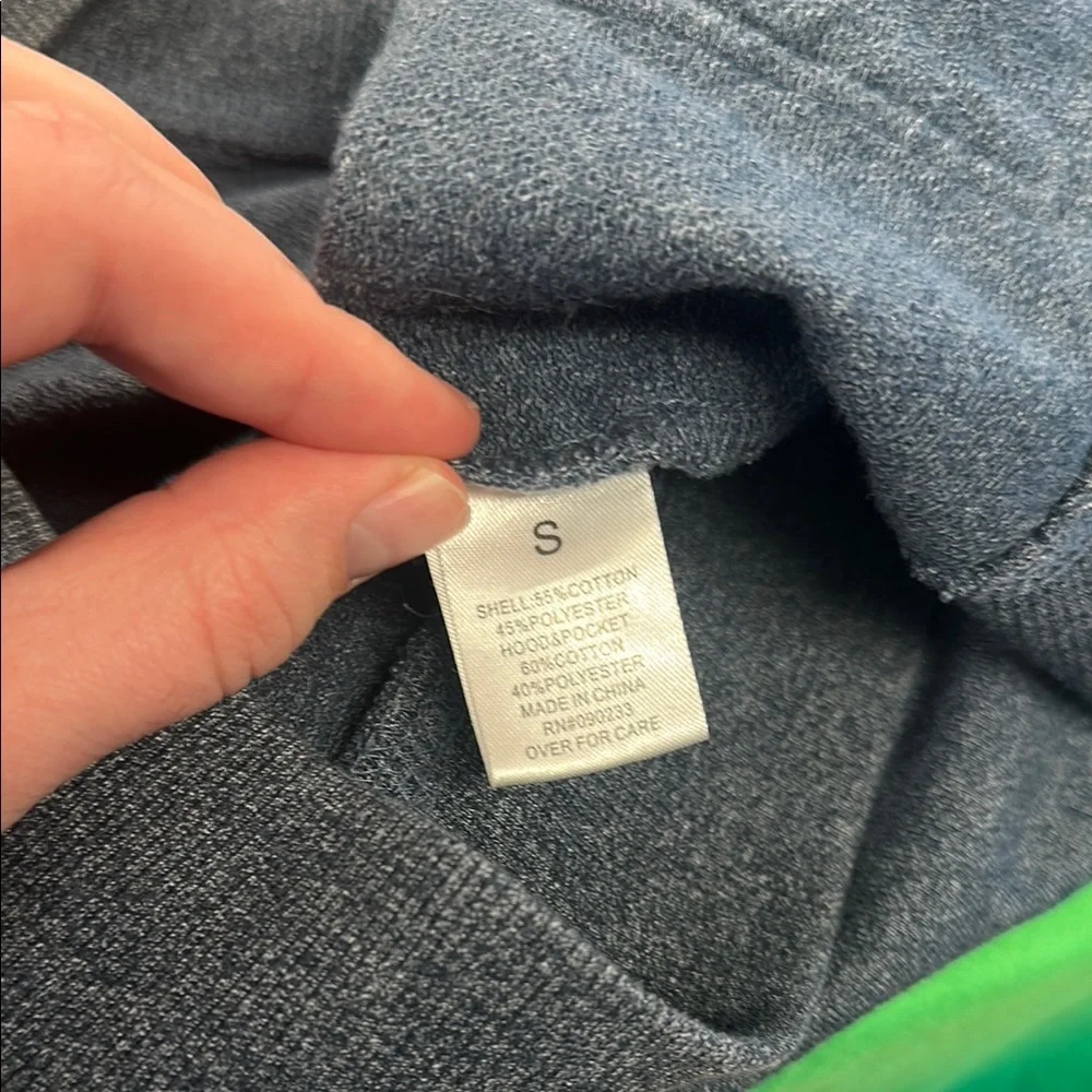 PacSun Men's Blue Hoodie with Patterned Hood - Picture 5 of 6